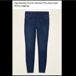 High-Waisted Pullon Rockstar Super Skinny Jeggings